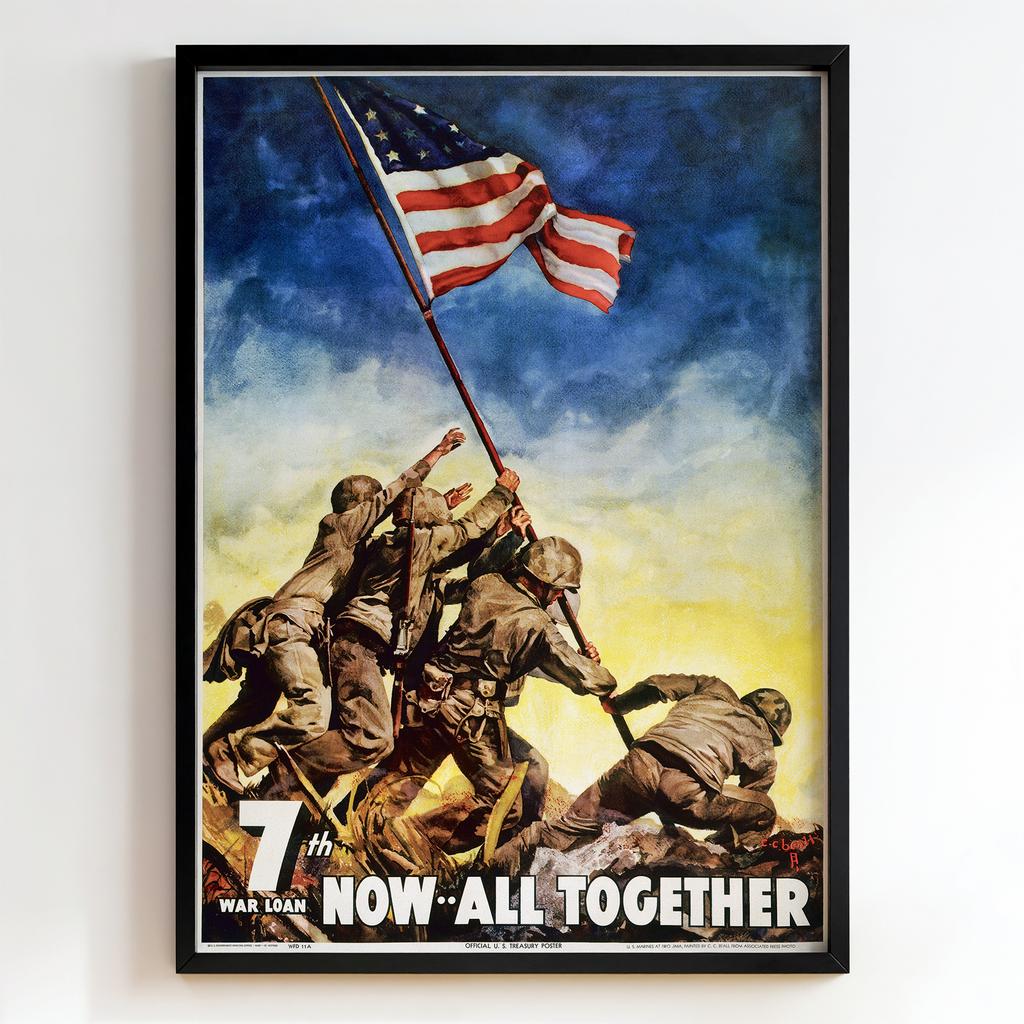 Ретро постер "Now—All Together (1945)"