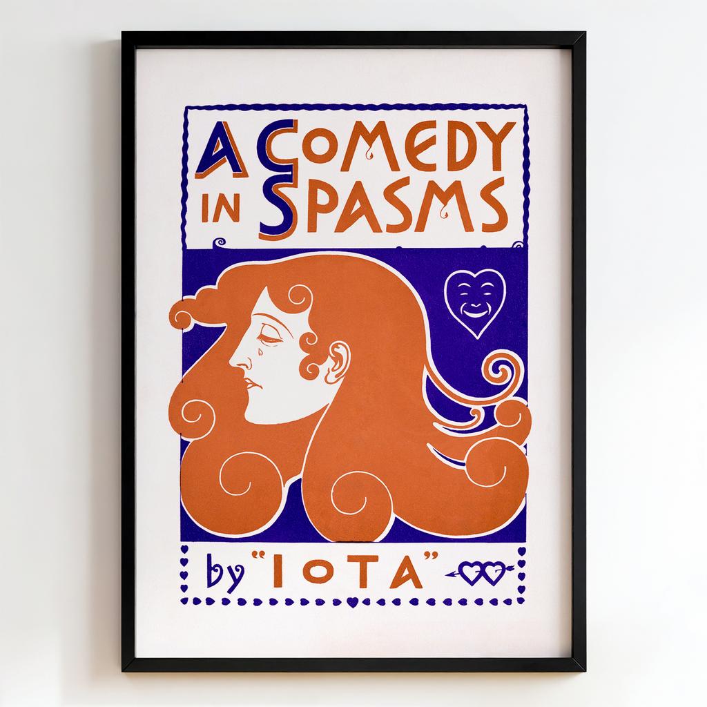 Ретро постер "A Comedy in Spasms (1895)"