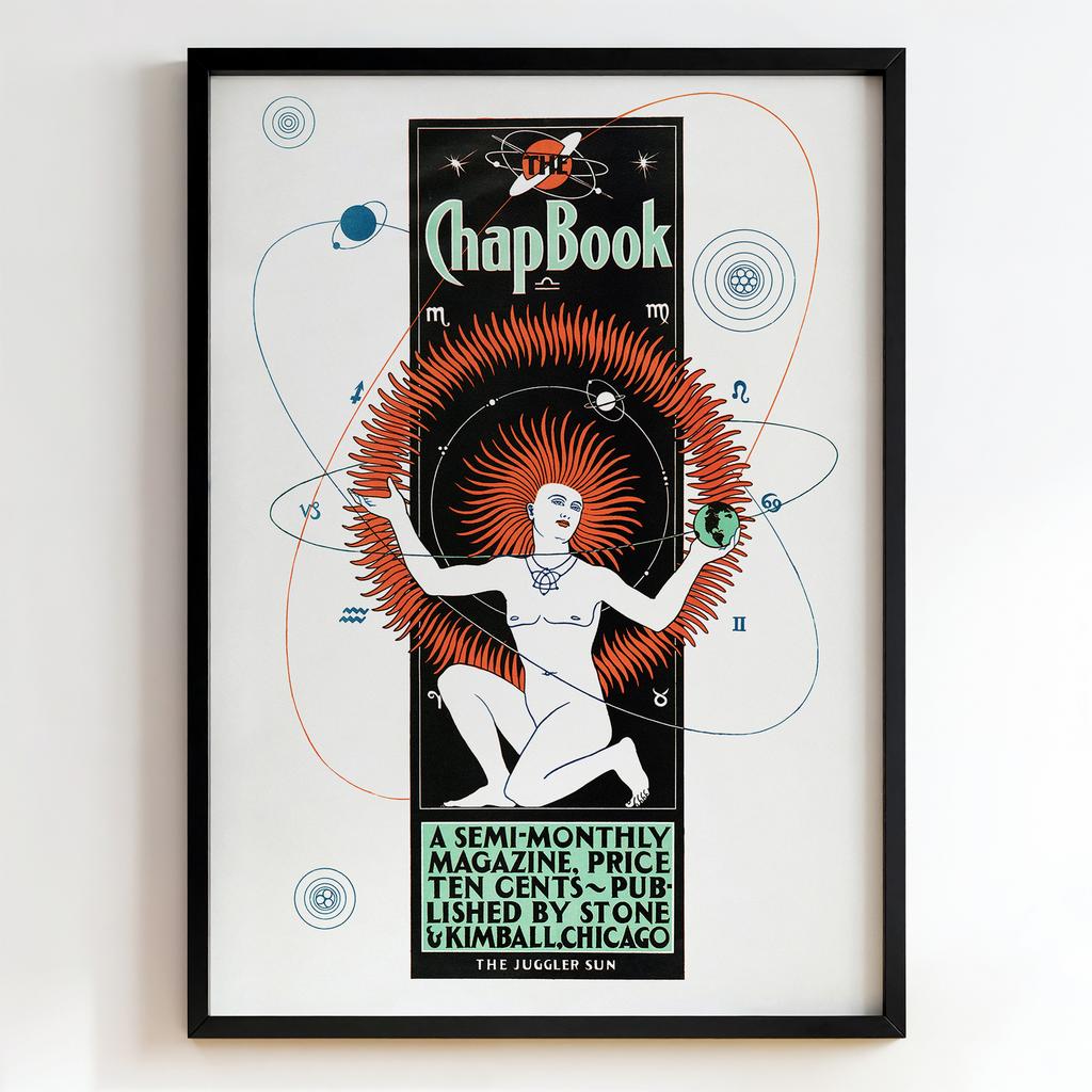 Ретро постер "The Chap Book – The Juggler Sun (1895)"