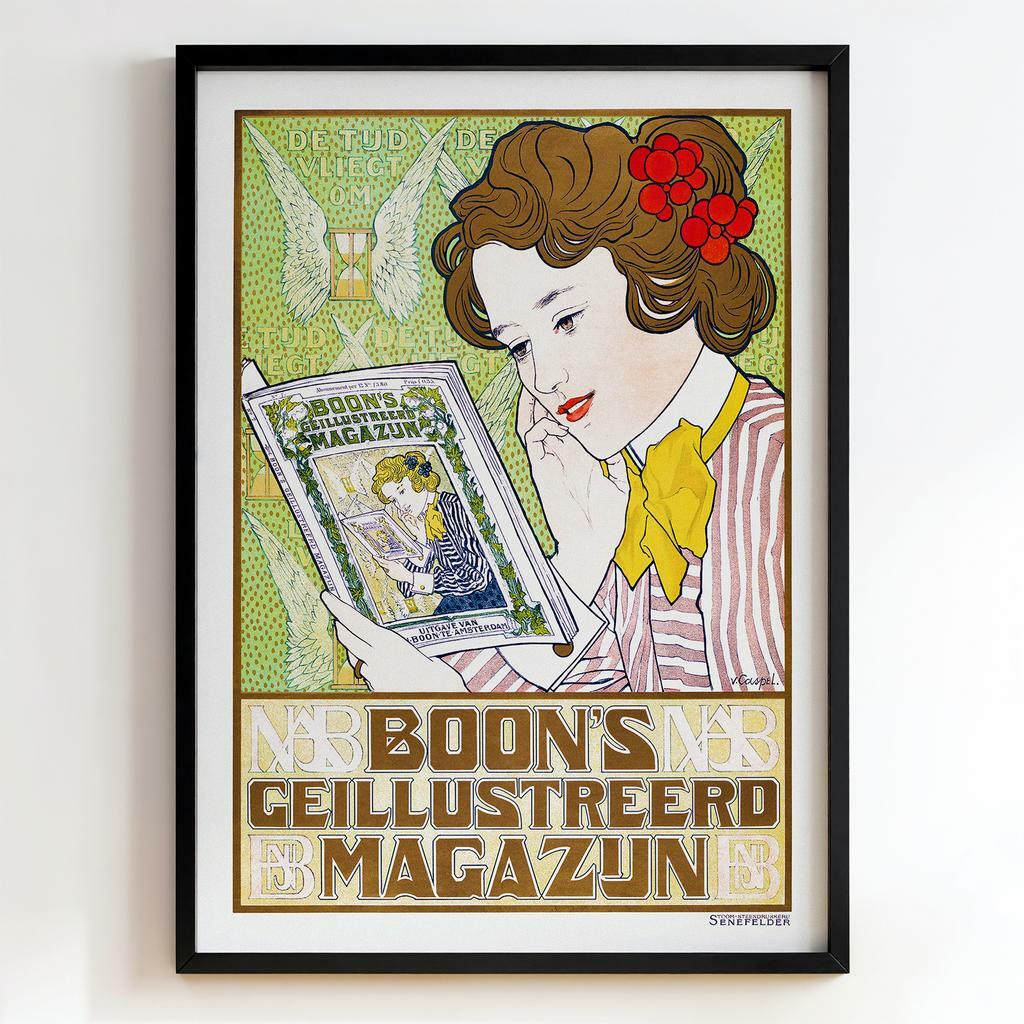 Ретро постер "Boon’s Geïllustreerd Magazijn (1900)"