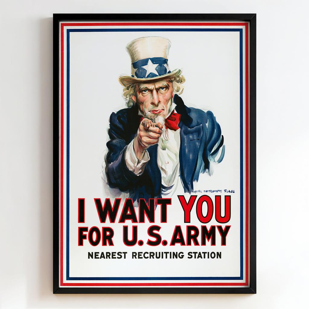Ретро постер "I Want You for U.S. Army (1917)"
