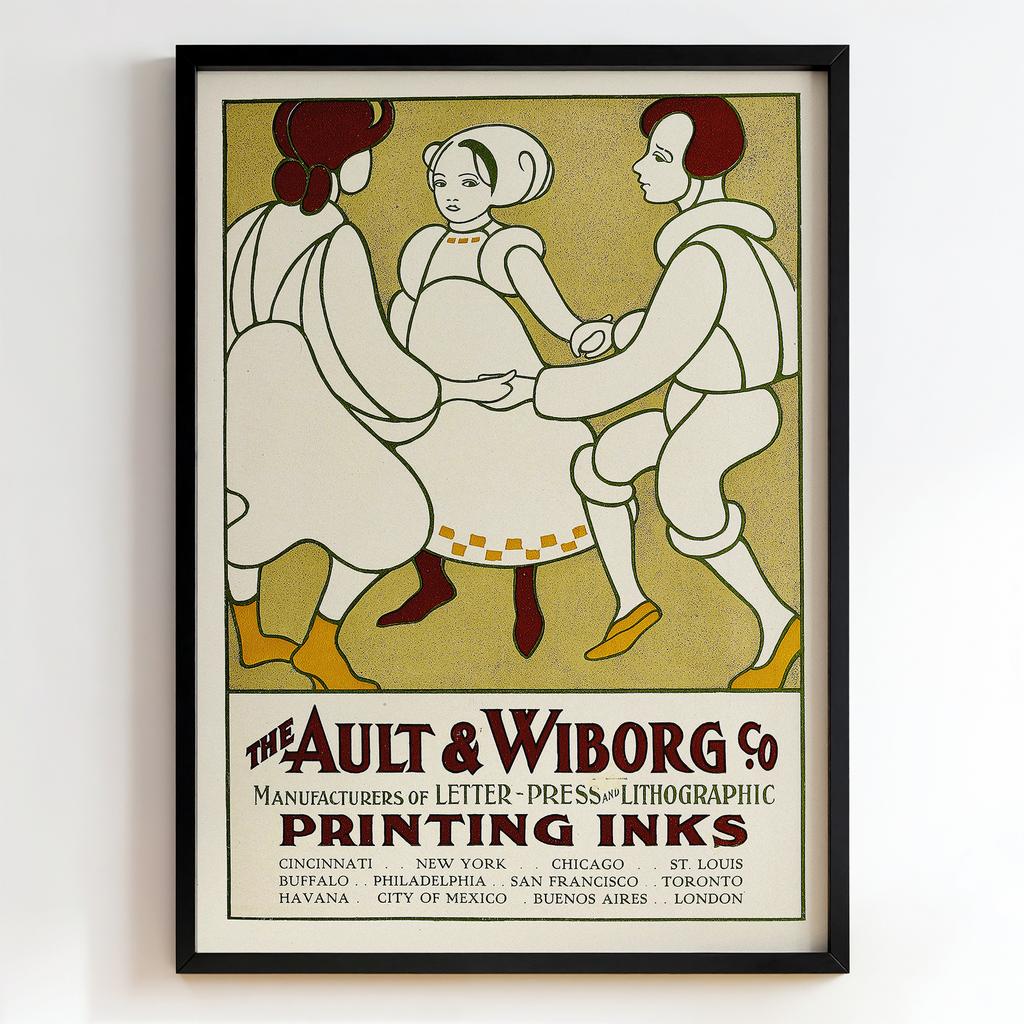 Ретро постер "The Ault & Wiborg Co. Printing Inks – Ault & Wiborg (1900)"