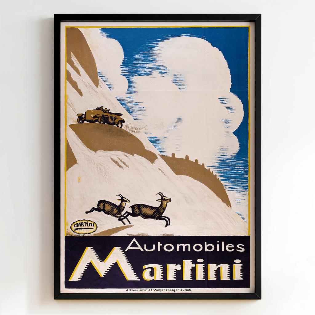 Ретро постер "Automobiles Martini (1923)"