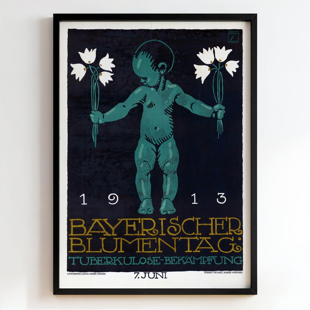 Ретро постер "Bayrischer Blumentag (1913)"