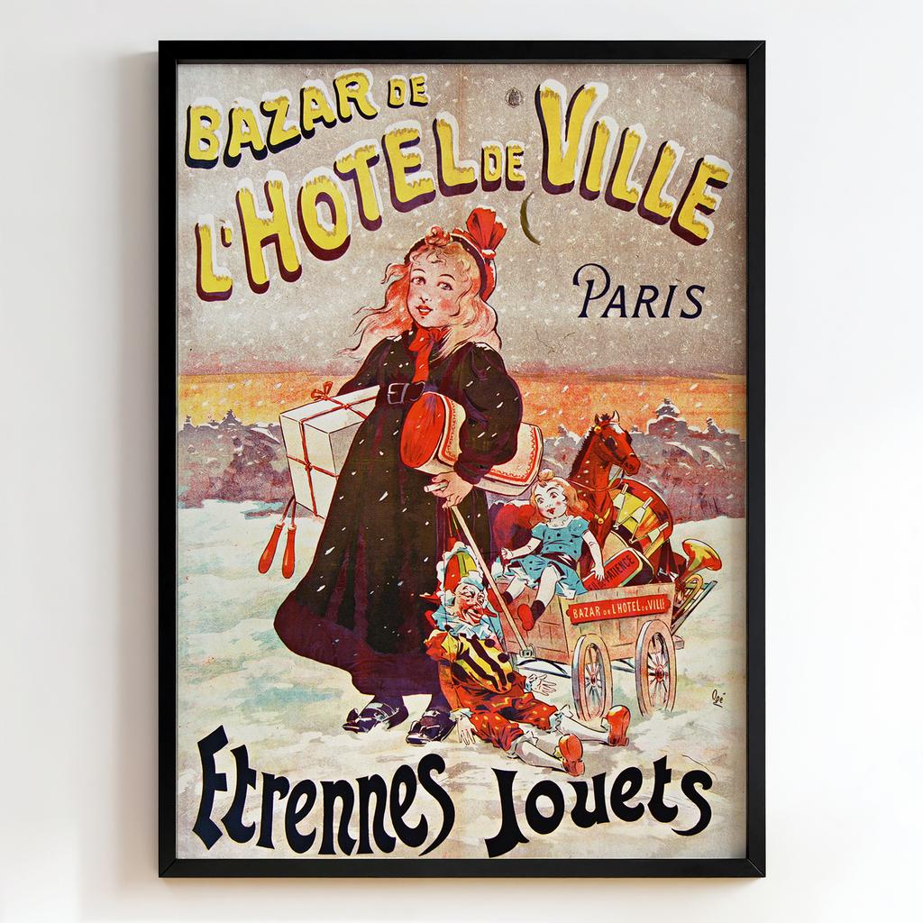 Ретро постер "Bazar de l’Hôtel de Ville (1900s)"