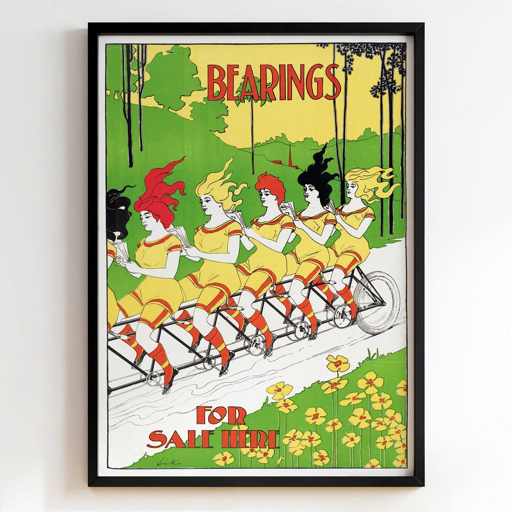 Ретро постер "Bearings, for Sale Here (ca. 1890–1920)"