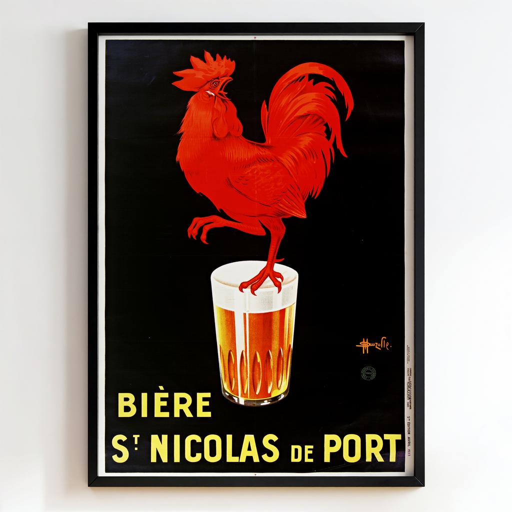 Ретро постер "Bière St. Nicolas de Port – Adolphe Mouron Cassandre (1933)"