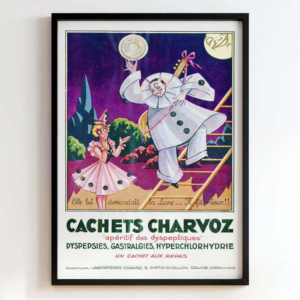 Ретро постер "Cachets Charvoz – (1925)"