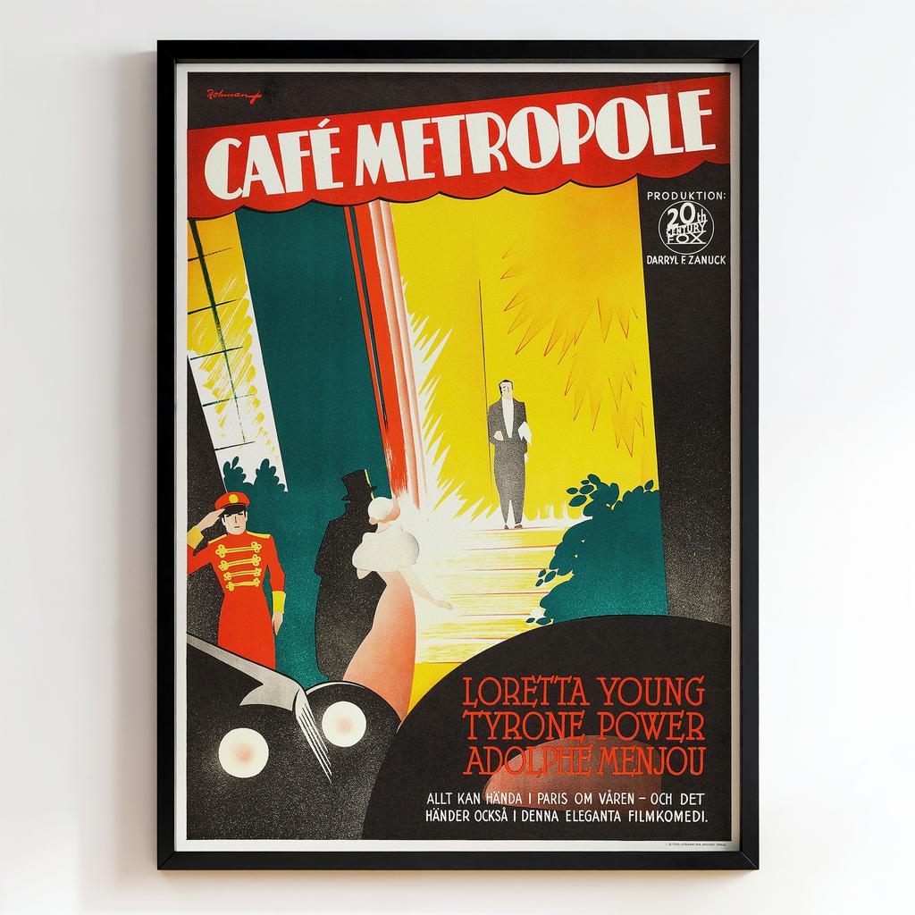 Ретро постер "Café Metropole"
