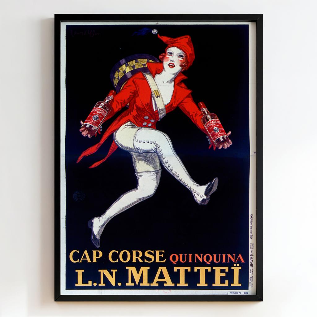 Ретро постер "Cap Corse Quinquina L.N. Mattei 1906 – Leonetto Cappiello"