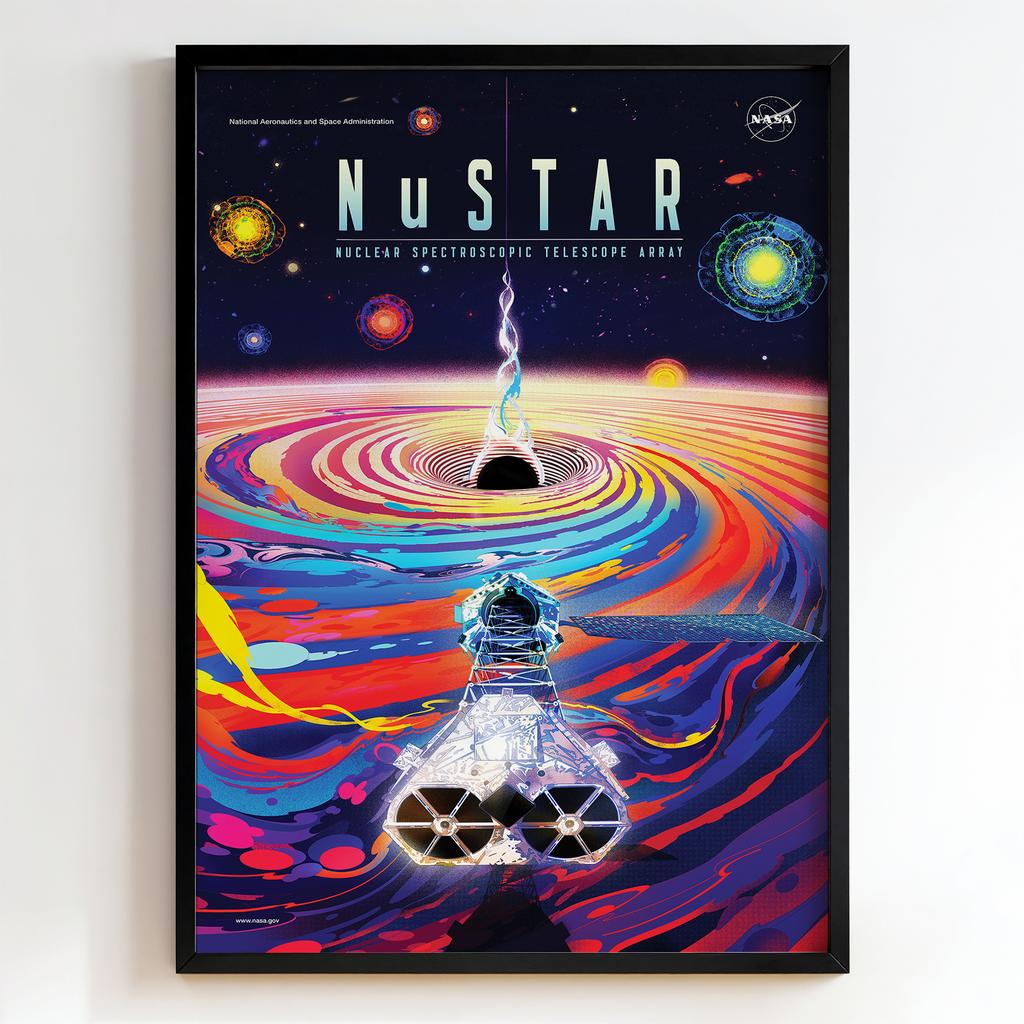 Ретро постер "NuSTAR Nuclear Spectroscopic Telescope Array 2013 – NASA"