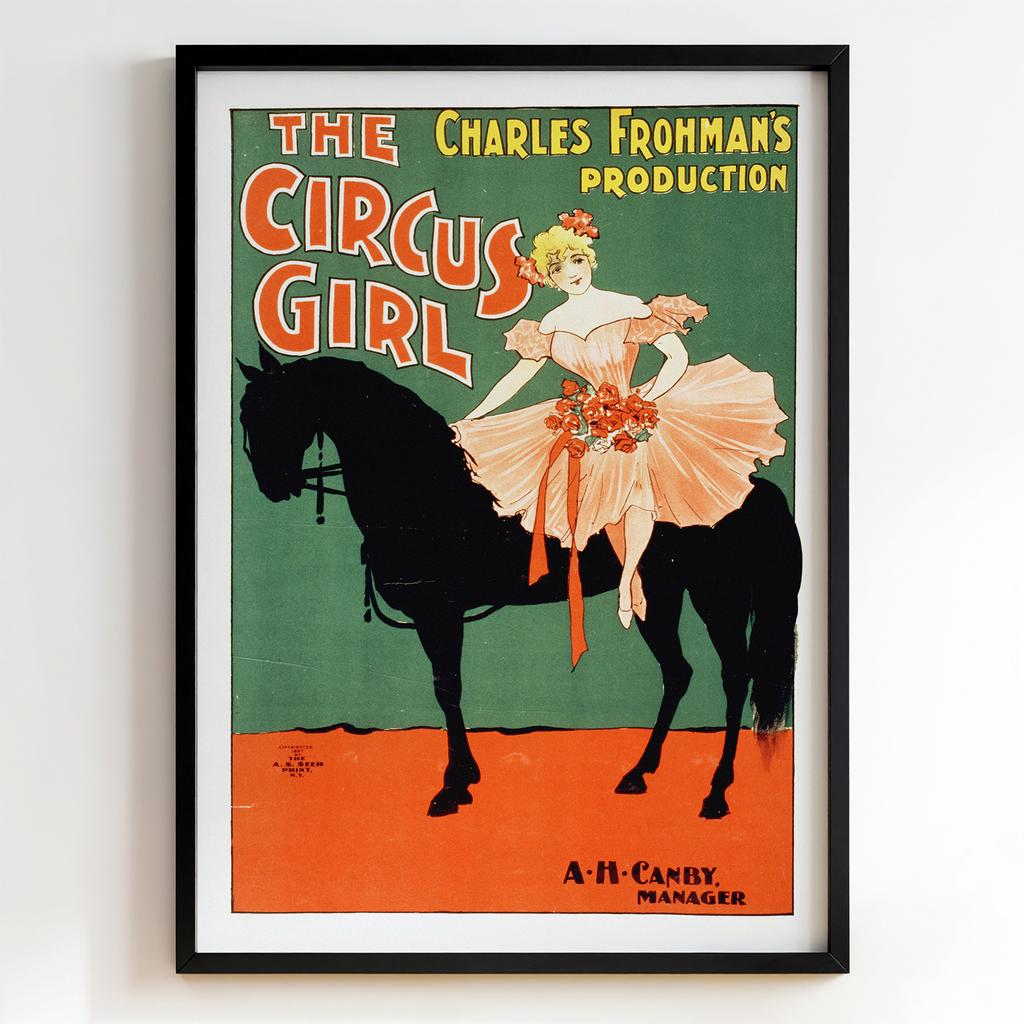 Ретро постер "The Circus Girl – Dudley Hardy (1896)"