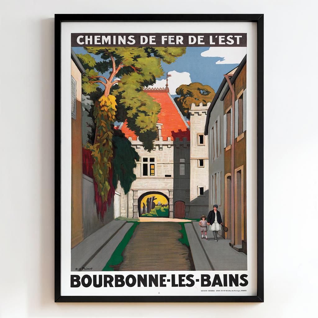 Ретро постер "Bourbonne-les-Bains – Chemins de Fer de l’Est – Roger de Valerio (1928)"