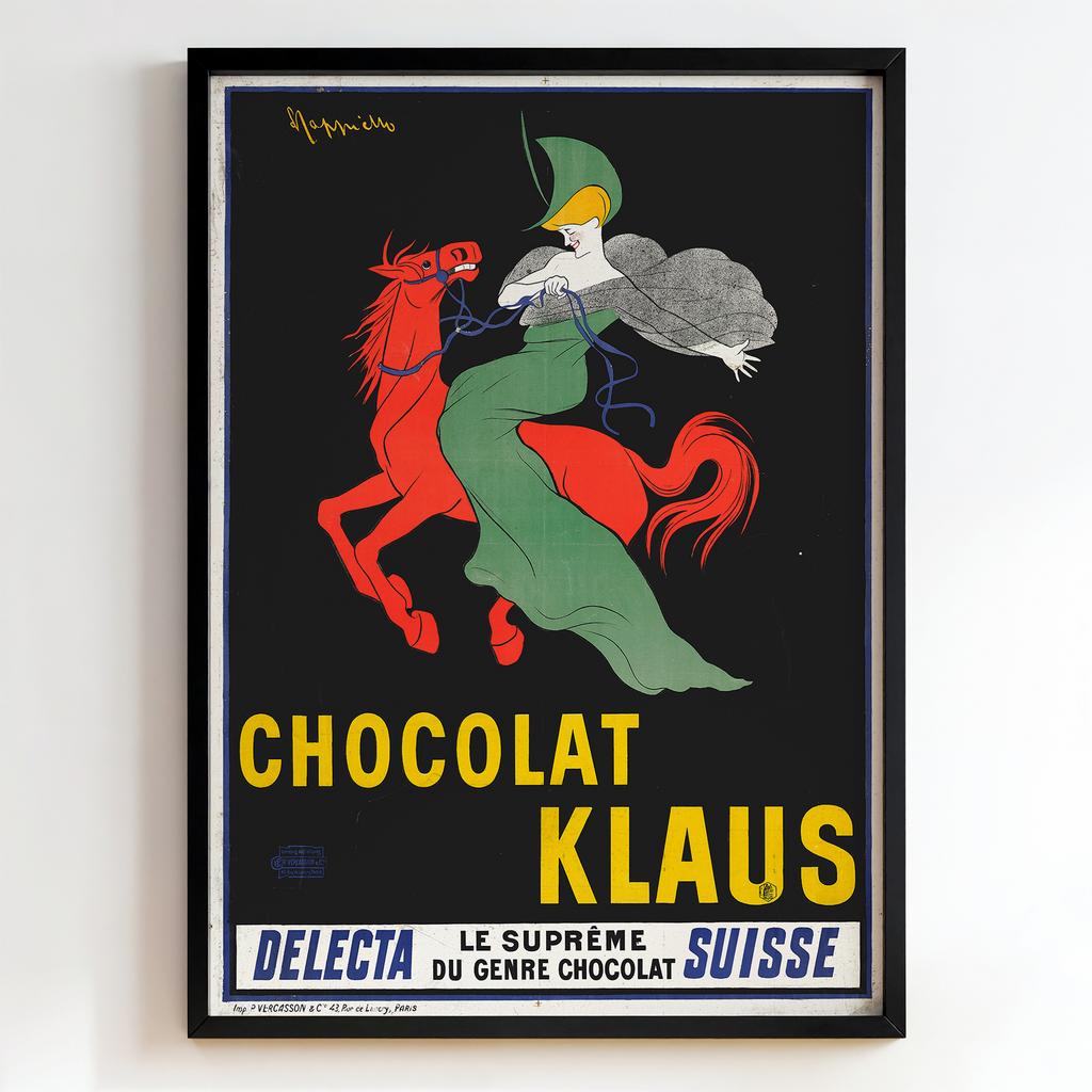 Ретро постер "Chocolat Klaus – Leonetto Cappiello (1903)"