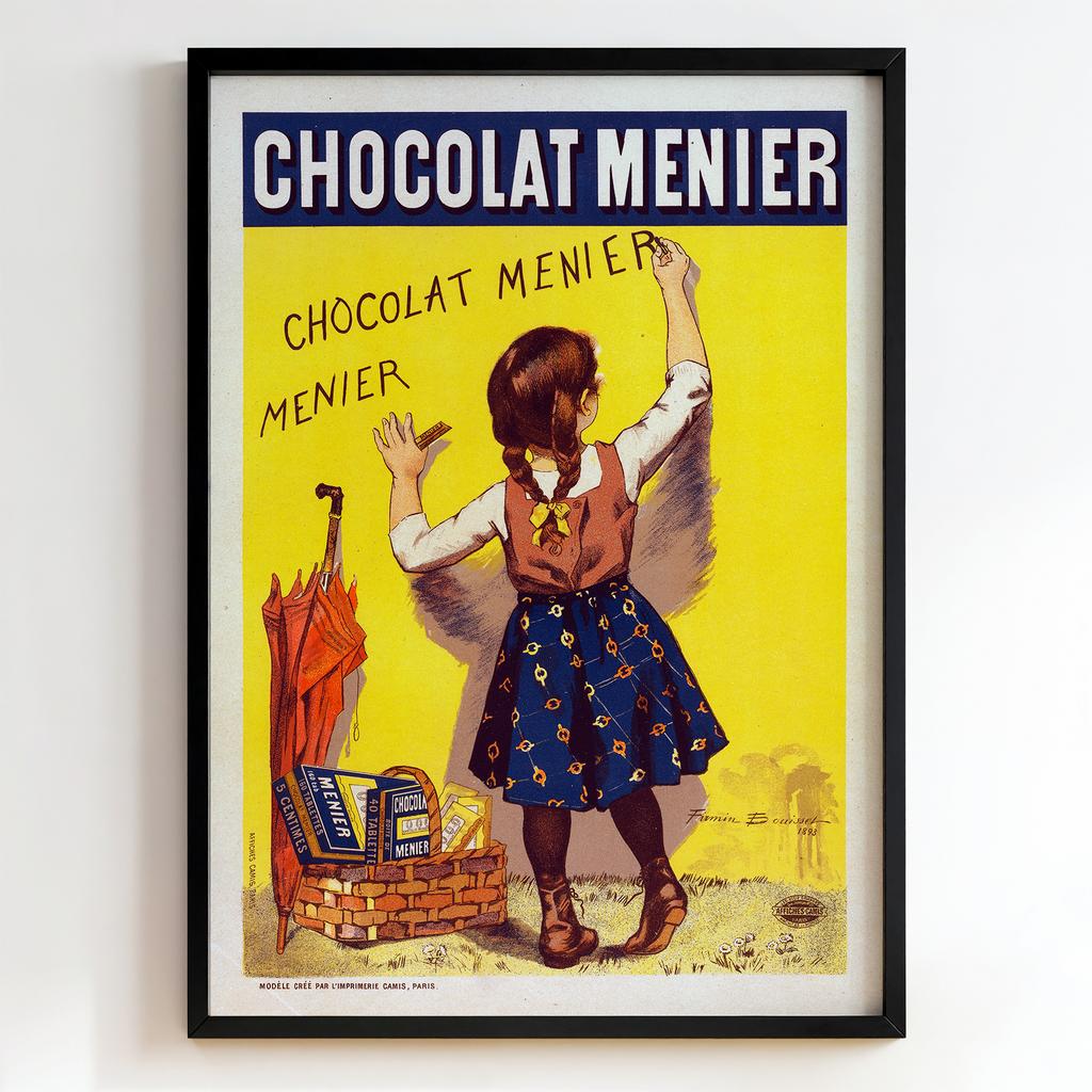 Ретро постер "Chocolat Menier – Firmin Bouisset (1893)"
