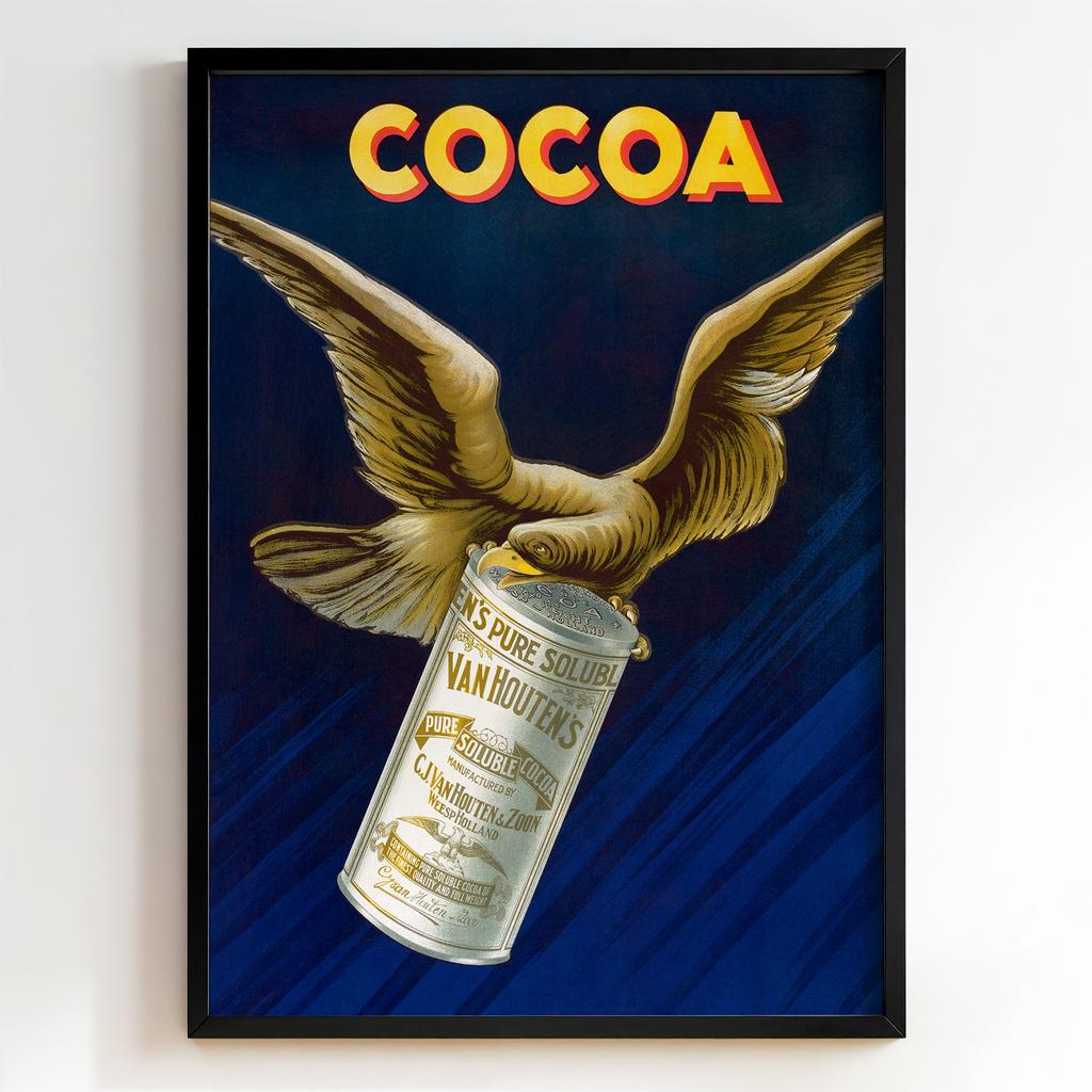 Ретро постер "Cocoa Van Houten’s Pure Soluble – Anonymous (1900)"
