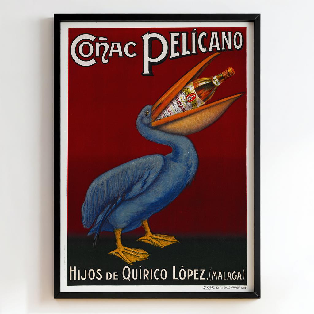 Ретро постер "Cognac Pelicano – Leonetto Cappiello (1907)"