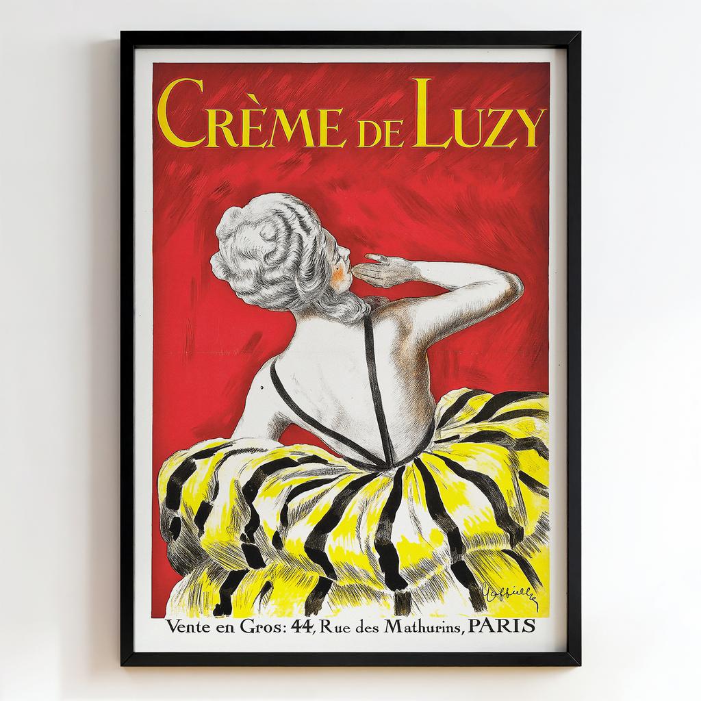 Ретро постер "Crème de Luzy – Leonetto Cappiello (1919)"