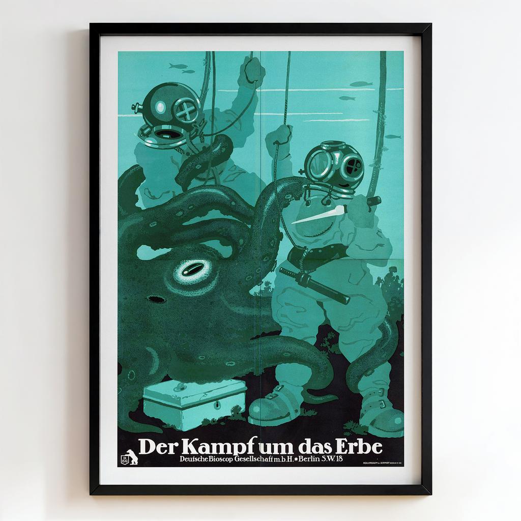 Ретро постер "Der Kampf um das Erbe (1919)"