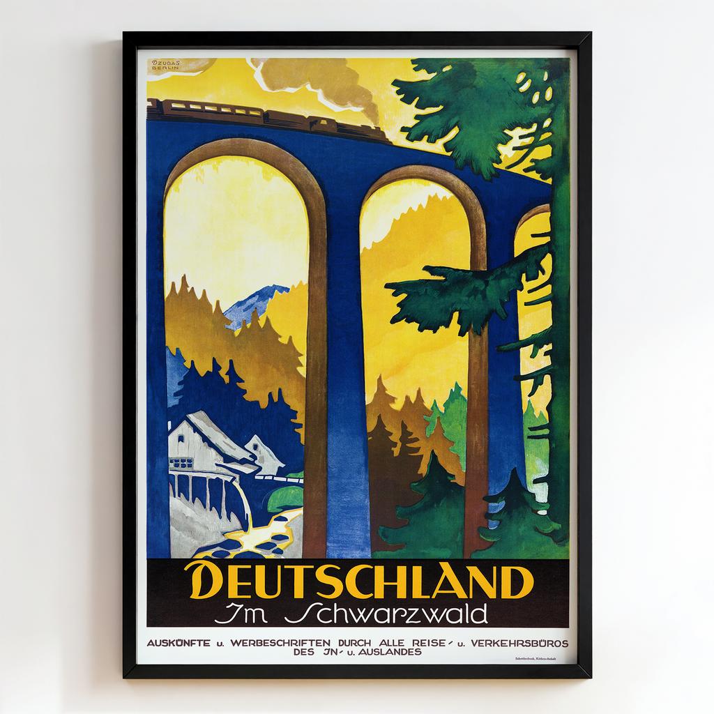 Ретро постер "Deutschland im Schwarzwald (1930)"
