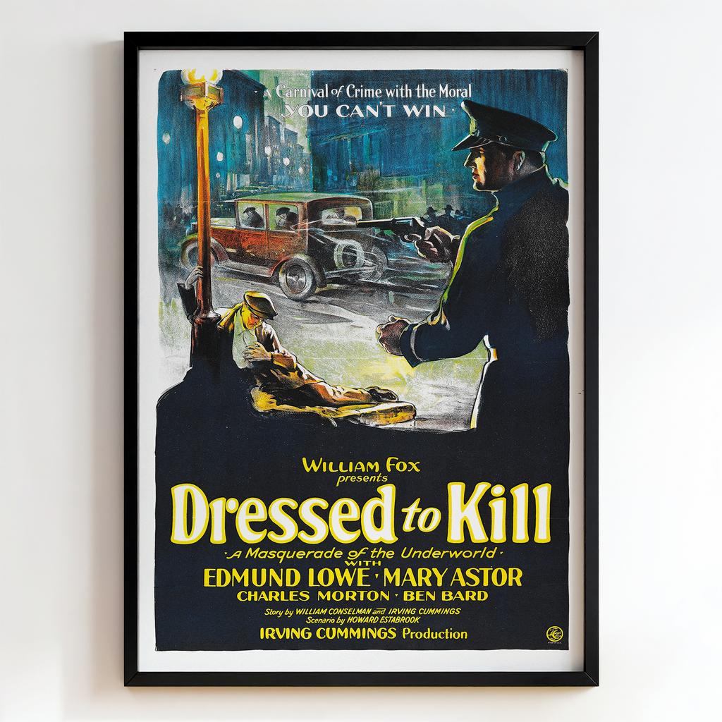 Ретро постер "Dressed to Kill (1928)"
