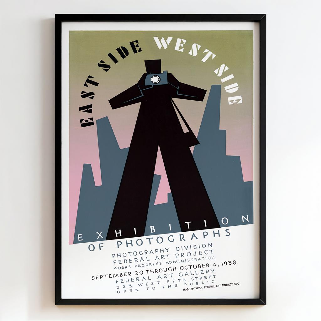 Ретро постер "East Side West Side – Exhibition of Photographs (1938)"
