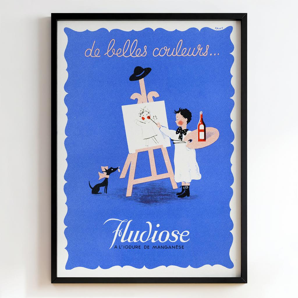 Ретро постер "Fludiose – De Belles Couleurs (1935)"