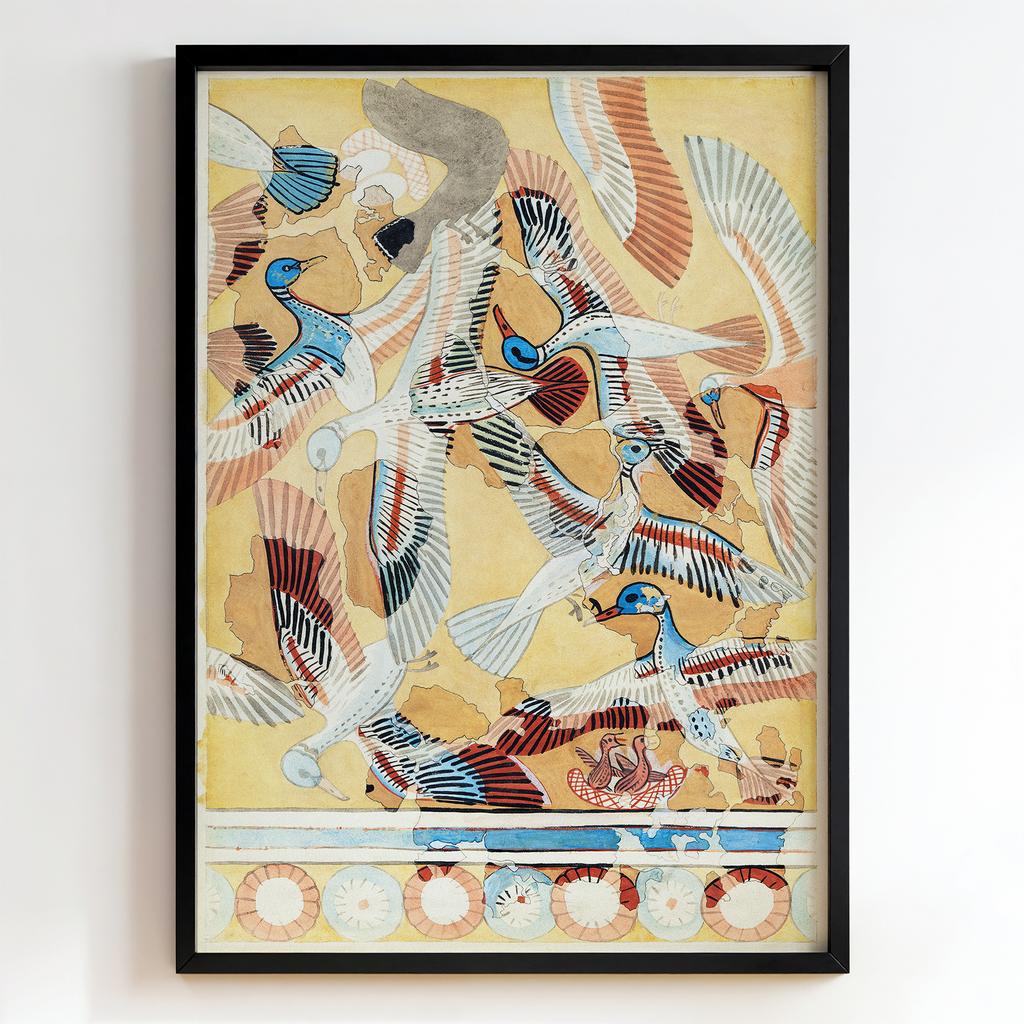 Ретро постер "Flying Ducks – Charles Demuth (1921)"