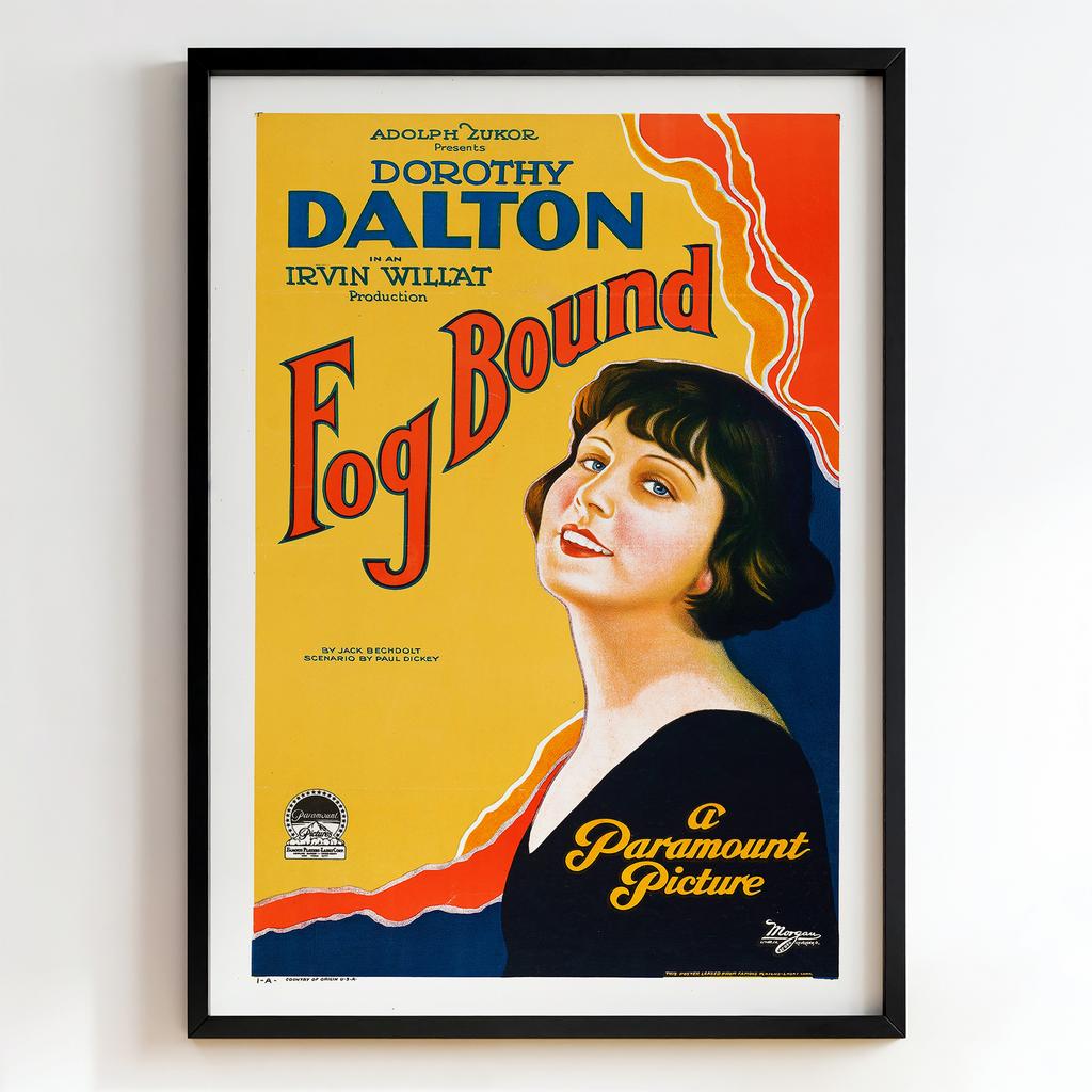 Ретро постер "Fog Bound – Morgan (1925)"