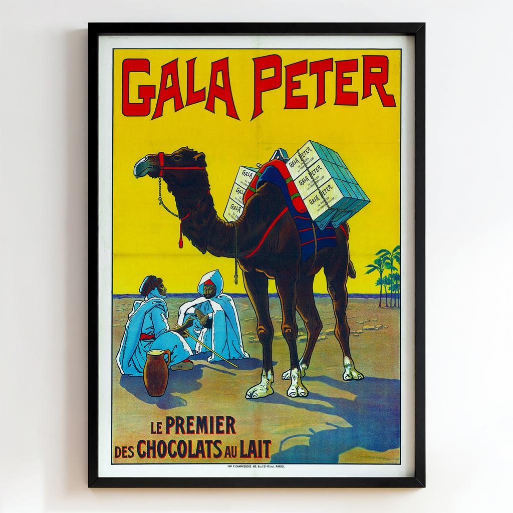 Ретро постер "Gala Peter – Le Premier des Chocolats au Lait (1920s)"