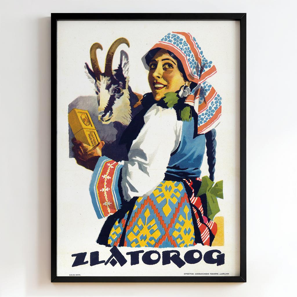 Ретро постер "Zlatorog (1930s)"