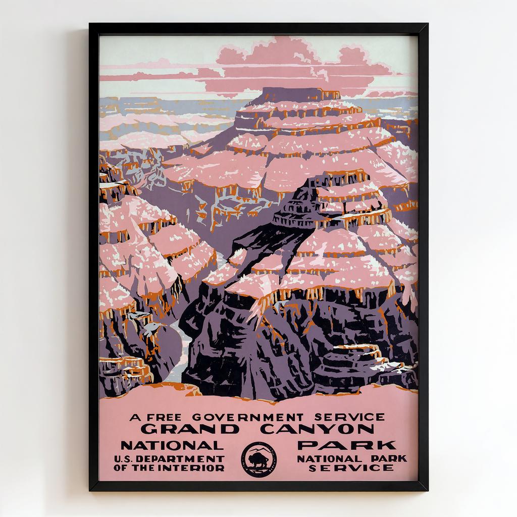Ретро постер "Grand Canyon National Park – National Park Service (1938)"