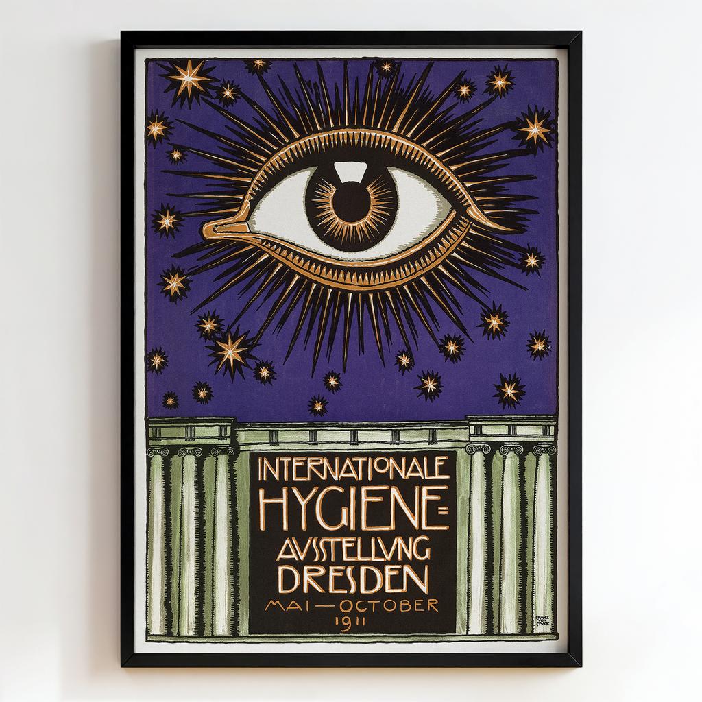 Ретро постер "Internationale Hygiene Ausstellung Dresden – Mai–October 1911"