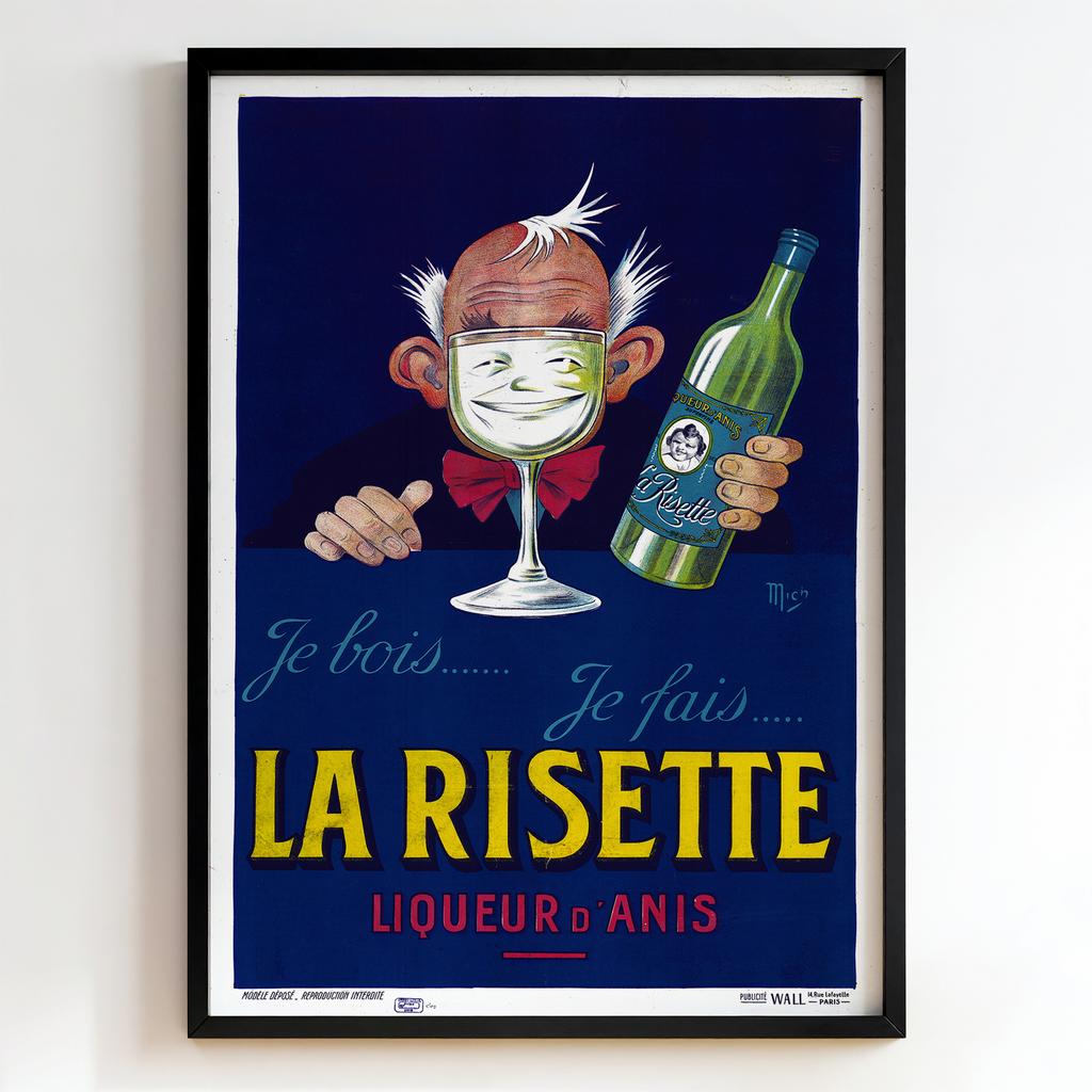 Ретро постер "La Risette Liqueur d’Anis – Mich (1930s)"