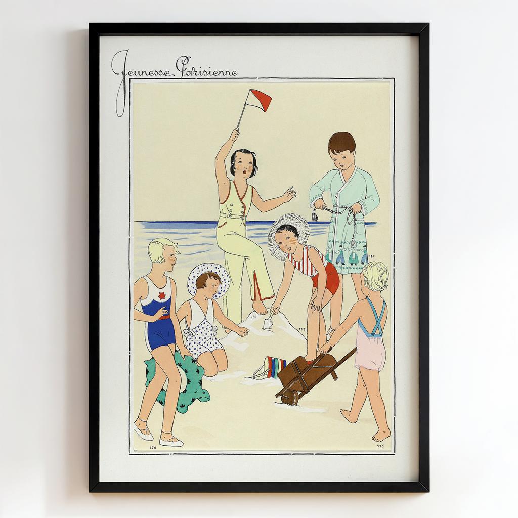 Ретро постер "Jeunesse Parisienne – French Fashion Illustration (1930s)"