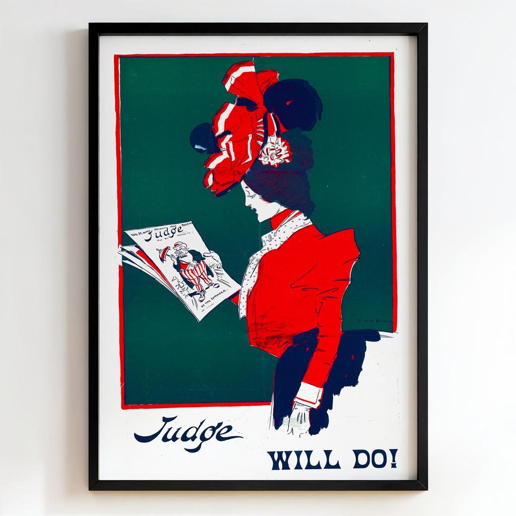 Ретро постер "Judge Will Do! – Stanislaw Kawski (1910s)"