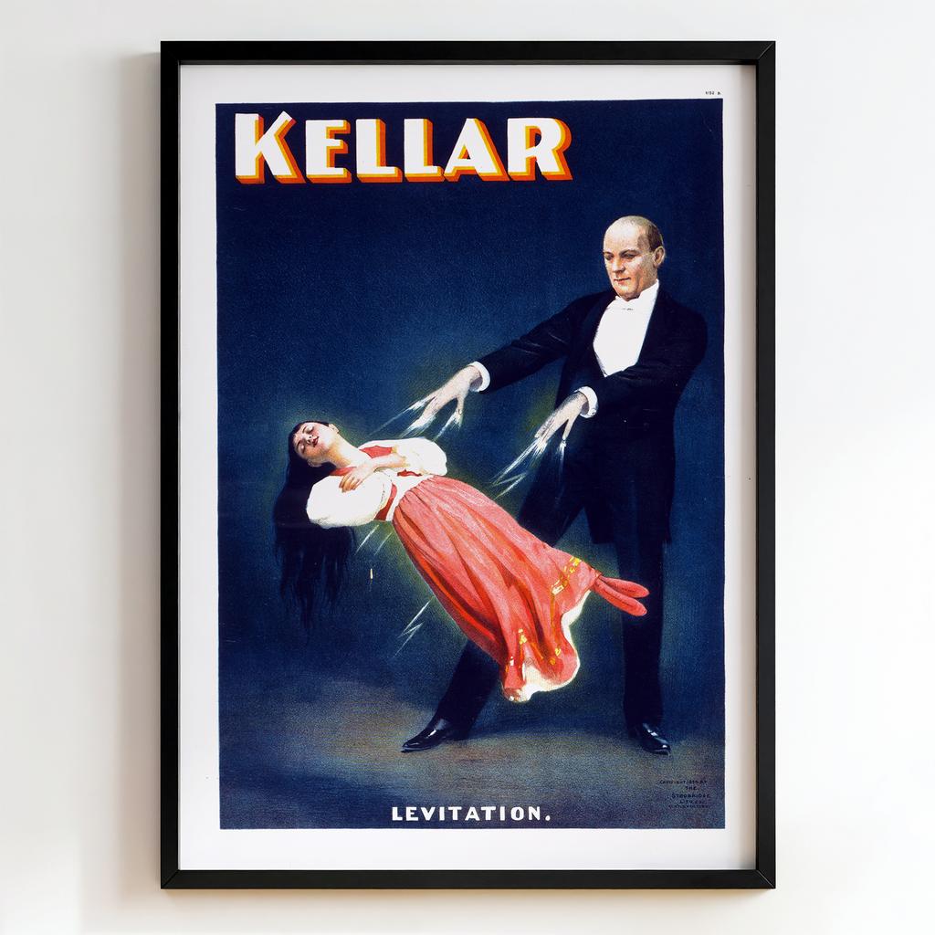 Ретро постер "Kellar – Levitation (1894)"