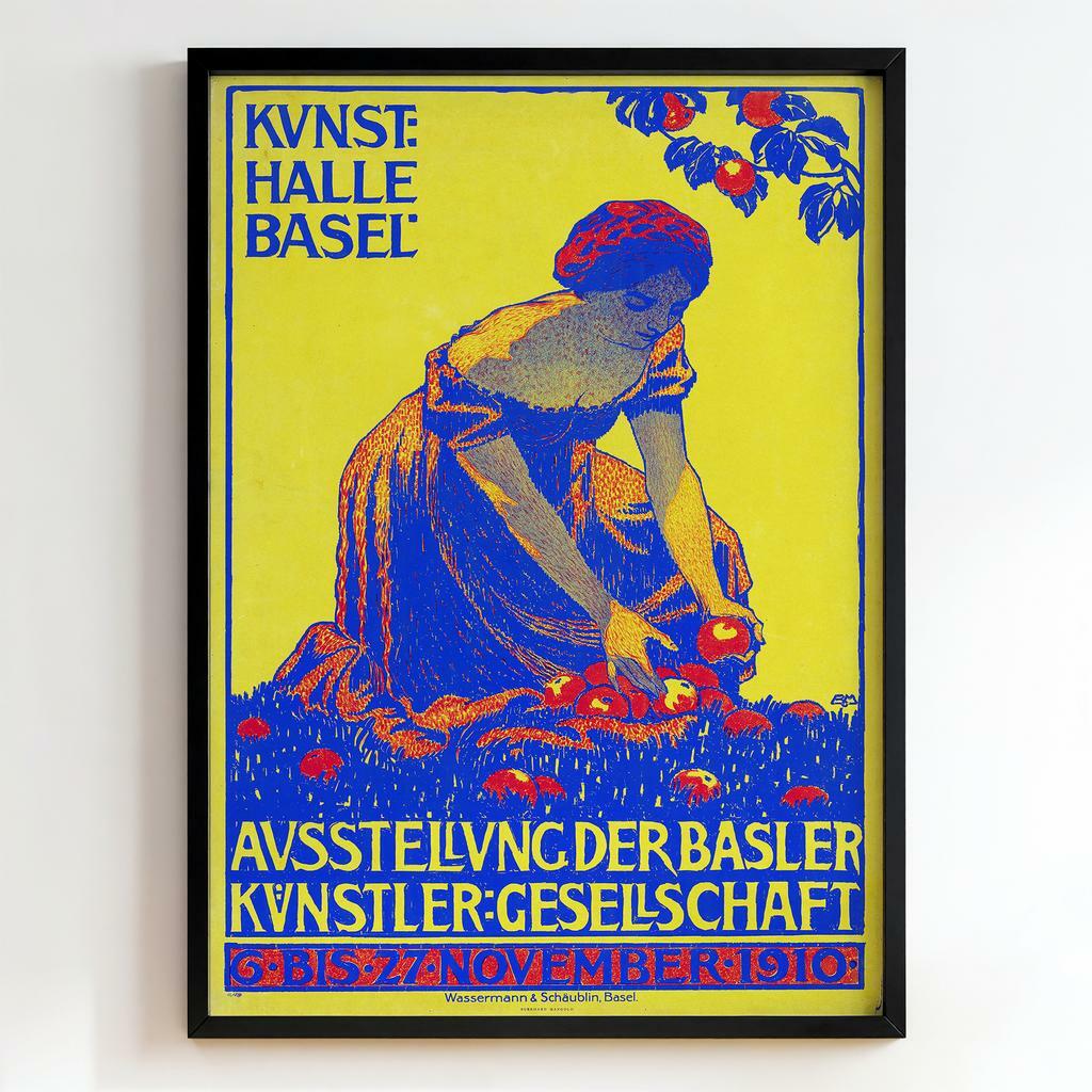 Ретро постер "Kunsthalle Basel – Ausstellung der Basler Künstler-Gesellschaft (1910)"