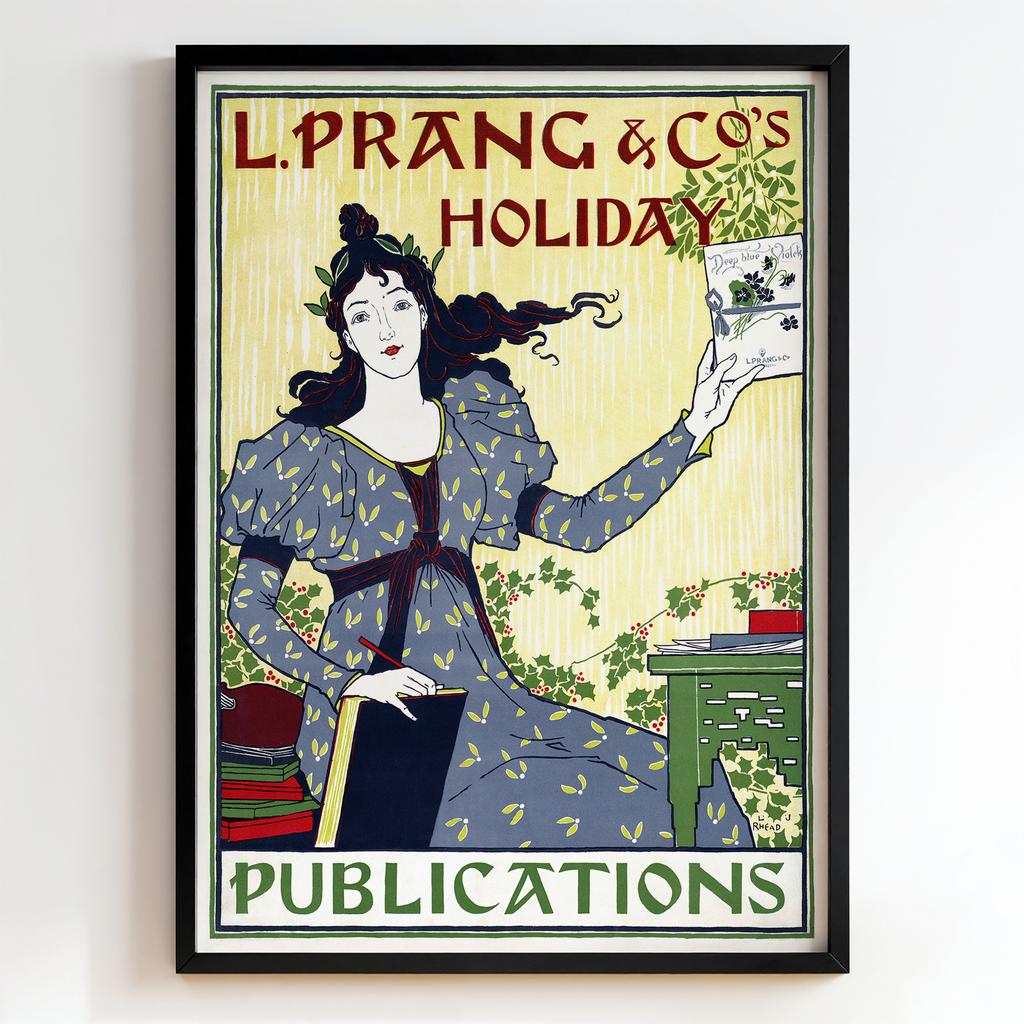Ретро постер "L. Prang & Co’s Holiday Publications – Louis Prang (c.1890)"