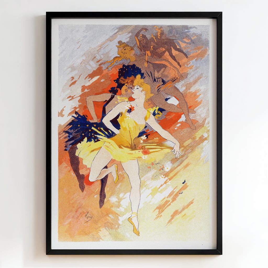 Ретро постер "Les Danseuses – Jules Chéret (c.1895)"
