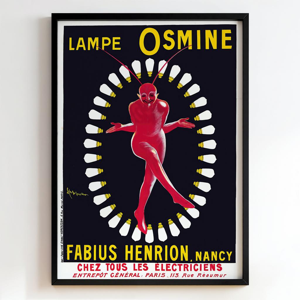 Ретро постер "Lampe Osmine – Fabius Henrion (c.1925)"