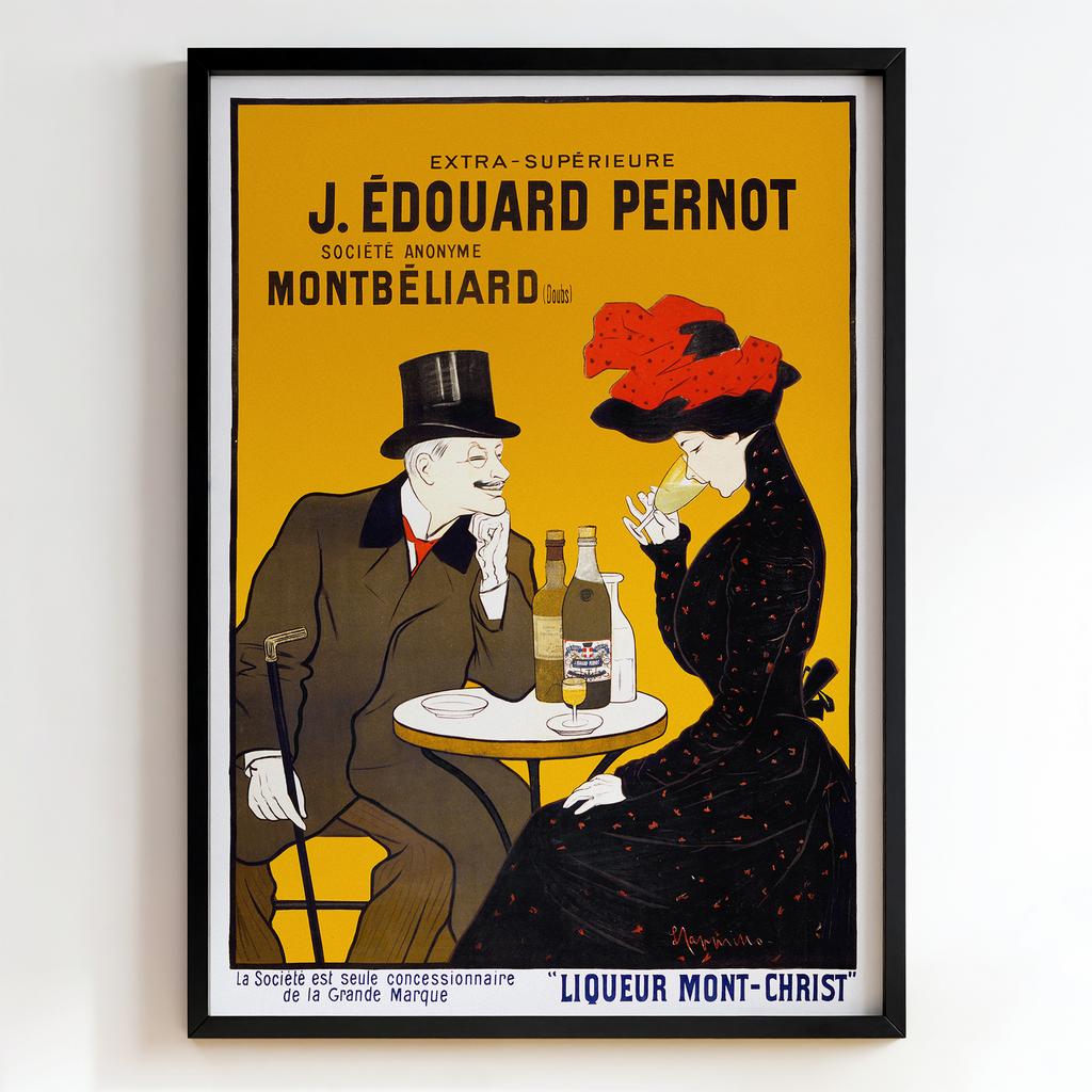 Ретро постер "Liqueur Mont-Christ – J. Édouard Pernot – Cappiello (1900s)"