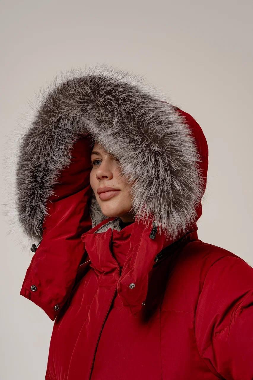 Пуховое пальто LAPLANGER Глория Top Arctic Goose винное