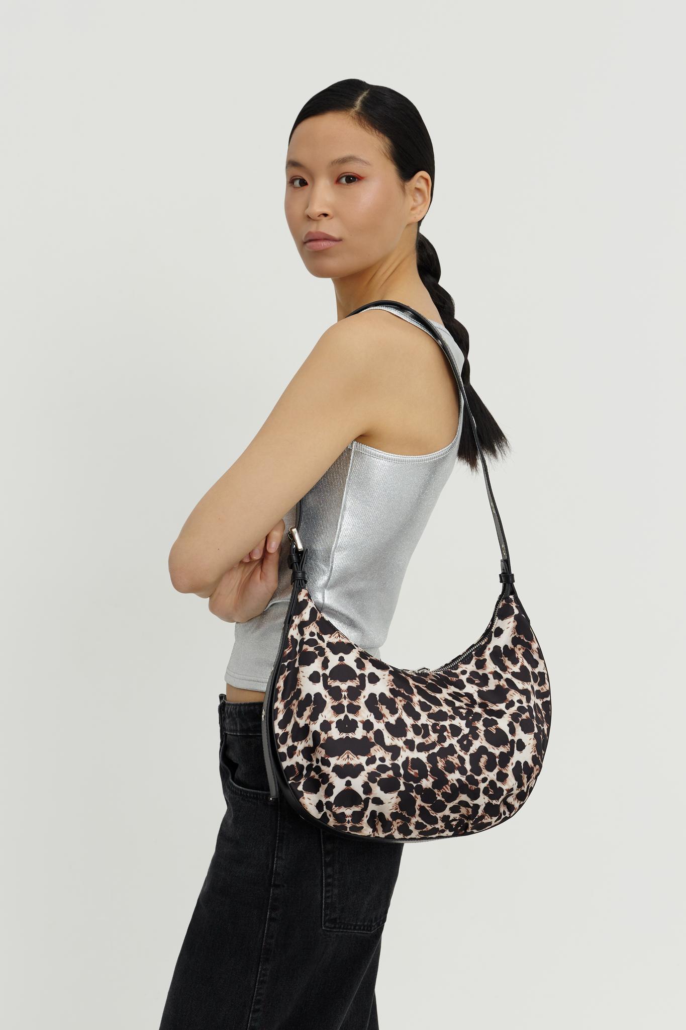 Leopard deals hobo bag