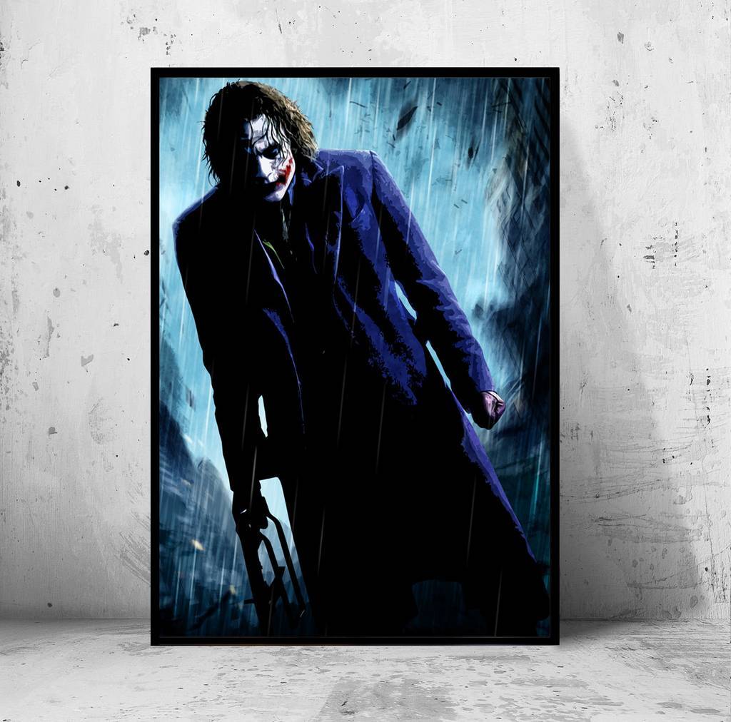 Постер на ПВХ 3 мм. "Джокер / Joker" (Хит Леджер / Heath Ledger) #3