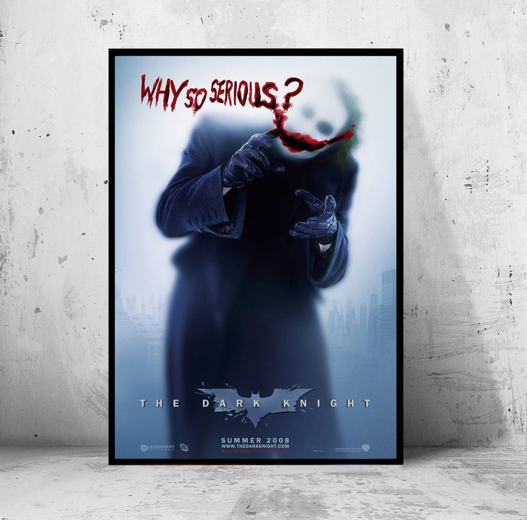 Постер на ПВХ 3 мм. "Джокер / Joker" (Хит Леджер / Heath Ledger) #6