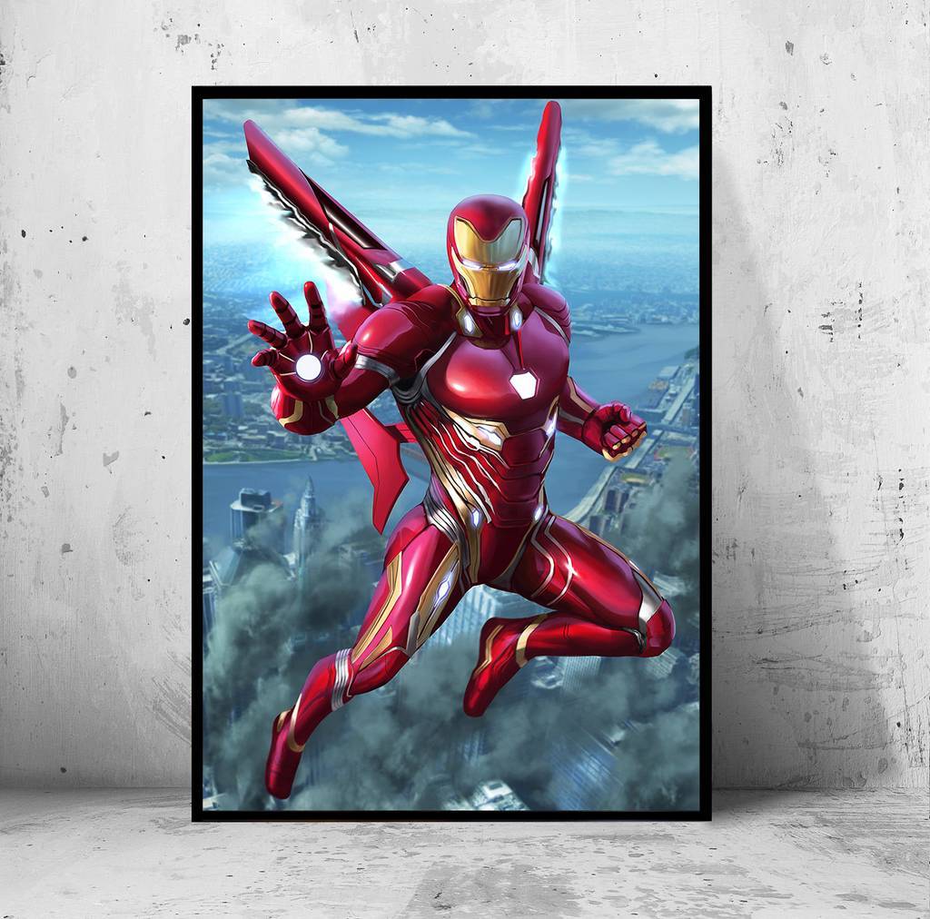 Постер на ПВХ 3 мм. "Iron Man / Железный Человек" (Марвел / Marvel) #3