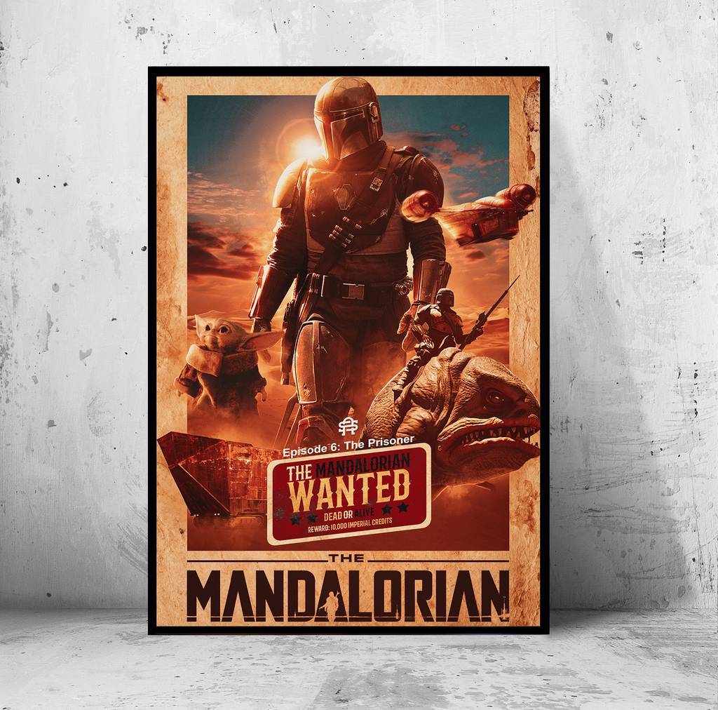 Постер "the Mandalorian" (Мандалорец / Звездные Войны / Star Wars)