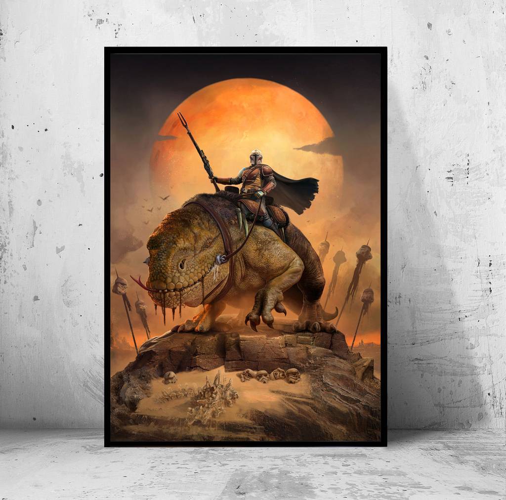 Постер "the Mandalorian" (Мандалорец / Звездные Войны / Star Wars)