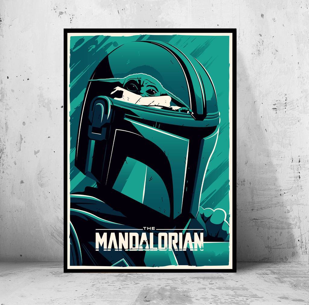 Постер "the Mandalorian" (Мандалорец / Звездные Войны / Star Wars)